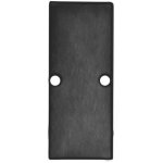 Isoled embout ec90 aluminium noir ral 9005 pour profil� cache double avec vis - accessoires divers