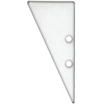 Isoled embout ec91 aluminium blanc ral 9003 pour profil hide triangle, vis incluses - accessoires divers ...