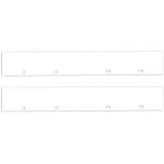 Isoled embout de finition aluminium ec128 pour curtain10 double, 2 pi�ces, blanc - accessoires divers ...