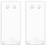 Isoled embout de finition aluminium ec130 pour curtain10 one high, 2 pi�ces, blanc - accessoires divers ...