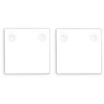 Isoled embout de finition aluminium ec132 pour curtain10 one flat, 2 pi�ces, blanc - accessoires divers ...