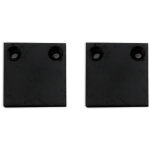 Isoled embout de finition aluminium ec132 pour curtain10 one flat, 2 pi�ces, noir - accessoires divers ...