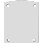 Isoled embout de finition ec116 aluminium blanc pour lamp30 v1 + v2, semi - circulaire, 2 pcs, vis - ...