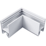 Isoled halon angle 90�, soud�, 120x120mm, gris aluminium thermolaqu�, hors diffusant - profil�s led et ...