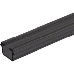 Isoled insert pour rideaux noir translucide, format int�rieur l = 9, 7, h = 6, 5mm, fente 6mm, 200cm ...