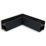 Isoled lamp30 v2 angle 90�, soud�, 120x120mm, noir ral 9005, hors diffusant - syst�mes de bandeaux lumineux ...