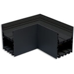 Isoled lamp40 angle 90, soud, 140x140mm, noir ral 9005, hors diffusant - profils led et profils encastrs ...