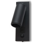 Isoled liseuse led, 4, 5w, noir, avec prise de charge usb - a et usb - c, 2700k - lampes murales et de ...