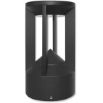 Isoled luminaire led borne 4, 9 w, noir sable, blanc chaud - lampes sur pied, murales et de plafond (ext�rieur ...