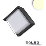 Isoled luminaire mural led rectangulaire, ip54, 6 w, noir sable, blanc chaud - lampes murales et de plafond ...
