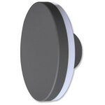 Isoled luminaire mural led rond, ip54, 12 w, noir sable, blanc chaud - lampes murales et de plafond