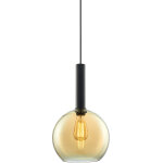 Isoled luminaire pendentif, amber round verre, e27, 25cm, 50 - 300cm - lampes pendulaires Isoled luminaire pendentif, amber round verre, e27, 25cm, 50 - 300cm - lampes pendulaires