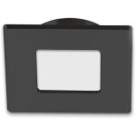 Isoled meubles led encastr�s projecteur miniamp noir, carr�, 3w, 120�, 12v dc blanc chaud 3000k - luminaires ...