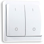 Isoled panneau ir control �metteur mural radio 2 canaux, aliment� par pile (a23 non inclus) - accessoires ...