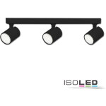Isoled plafonnier de 3 projecteurs led orientable, corps noir mat, ip20, pour recevoir des sources - ...