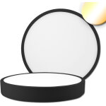 Isoled plafonnier led pro noir, 30w, rond, 300mm, colorswitch 2700 3000 4000k, dimmable - lampes murales ...