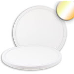 Isoled plafonnier led slim400 pro, 25w, blanc, rond, ip44, dn400, 3000 4000 5000k, up&down; - lampes ...