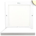 Isoled plafonnier slim 18mm avec dtecteur de mouv. / de lumire pir, blanc, 18w, transform. - lampes ...