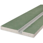 Isoled plaster 10 one plaque de plâtre pour pièces humides 12, 5mm, avec insert profilé et - profilés ... Isoled plaster 10 one plaque de plâtre pour pièces humides 12, 5mm, avec insert profilé et - profilés ...
