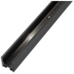 Isoled profil� pour rideaux curtain single slim, noir ral 9005, 200cm - profil�s led et profil�s encastr�s ...