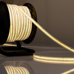 Isoled ruban led 230v cob, 12w / m, rouleau de 25m sur enrouleur, 3000k, irc80, ip67, connecteur - bandes ...
