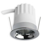 Isoled spot encastr led back32, aluminium brillant, rond, 5w, irc90, 2700k, en retrait, nid - encastrs ...