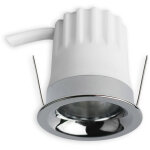 Isoled spot encastr led back32, aluminium brillant, rond, 5w, irc90, 3000k, en retrait, nid - encastrs ...