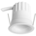 Isoled spot encastr� led back32, blanc mat, rond, 5w, irc90, 2700k, en retrait, nid d'abeille - encastr�s ...