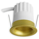 Isoled spot encastr led back32, dor, rond, 5w, irc90, 3000k, en retrait, nid d'abeille, dimmable - ...