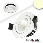 Isoled spot encastr led, blanc, 8w, 36, rond, blanc chaud, ip65, gradable - luminaires encastrs