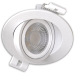 Isoled spot encastr� led sphere - 68 pivotant, 6w, 40�, 2700 3000 4000k, irc90, blanc, dimmable - encastr�s ...