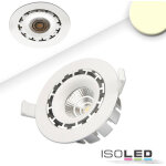 Isoled spot led enc. orient. cob, ronde, col. blanc, 15 w, 45, blanc chaud, gradable - luminaires encastrs ...