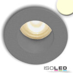 Isoled spot led encastrable, gamme miniamp, bas lum, col alu bros, 1w, 24vdc, blc chd, 3000k - luminaires ...
