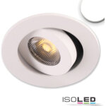 Isoled spot led encastrable, gamme miniamp, orient. , col. blc, 3w, 24vdc, 4000k, blc neutre - luminaires ...