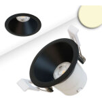 Isoled spot led encastr� back60 - 68, noir mat, rond, 5w, cri90, 2700k, en retrait, ugr - luminaires ...