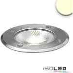 Isoled spot led encastr dans le sol, rond, inox, ip67, 7 w cob, 90, blanc chaud - luminaires encastrs ...