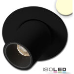 Isoled spot led orientable, gamme miniamp, col noir, 3w, 24vdc, blc chd, 3000k, gradable - luminaires ...