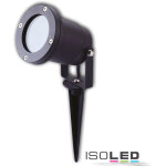 Isoled spot mont en saillie gu10, ip65, noir avec piquet d'ancrage en terre - lampes sur pied, murales ...