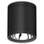 Isoled spot plafonnier apparent  led ip65, noir, 10w, colorswitch 3000 4000 5000k,  intensit - lampes ...