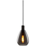 Isoled suspension led, smoky glass, e27, 300cm - lampes pendulaires