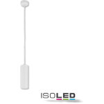 Isoled suspension led pour source gu10, corps cylindrique blanc, diam 60 mm long. 130 mm, sans - lampes ...