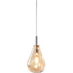 Isoled suspension led, verre ambr�, e14, 300cm - lampes pendulaires