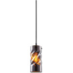 Isoled suspension led, verre fum� et fris�, e27, 300cm - lampes pendulaires