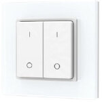 Isoled sys - pro télécommande murale à bouton poussoir sur batterie, simple couleur, 2 circuits - accessoires ... Isoled sys - pro télécommande murale à bouton poussoir sur batterie, simple couleur, 2 circuits - accessoires ...