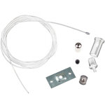 Isoled track48 cble de suspension pour rails apparents, blanc, 2 pices - 3 phases lectrique rail 48v ...