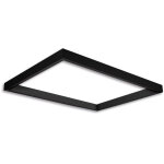 Isoled track48 cadre lumineux h50, format int�rieur 592x892mm, noir, transformateur et fixation - lampes ...