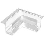 Isoled track48 rail d'angle 90 horizontal pour rail de cloison sche, blanc, non conduisant le - 3 phases ...