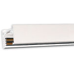 Isoled track48 rail apparent flat, blanc, 200cm, 4 p�les, incl. embouts de fin. et diffuseur de - 3 phases ...