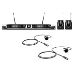 Ld systems u508 bpl 2 - syst�me de micro sans fil avec 2 x �metteur ceinture et 2 x micro cravate - syst�mes ...