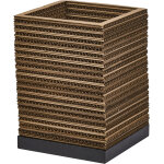 Ledvance d�cor carton carr� table e27 marron - lampes d?ambiance, de table et sur pied